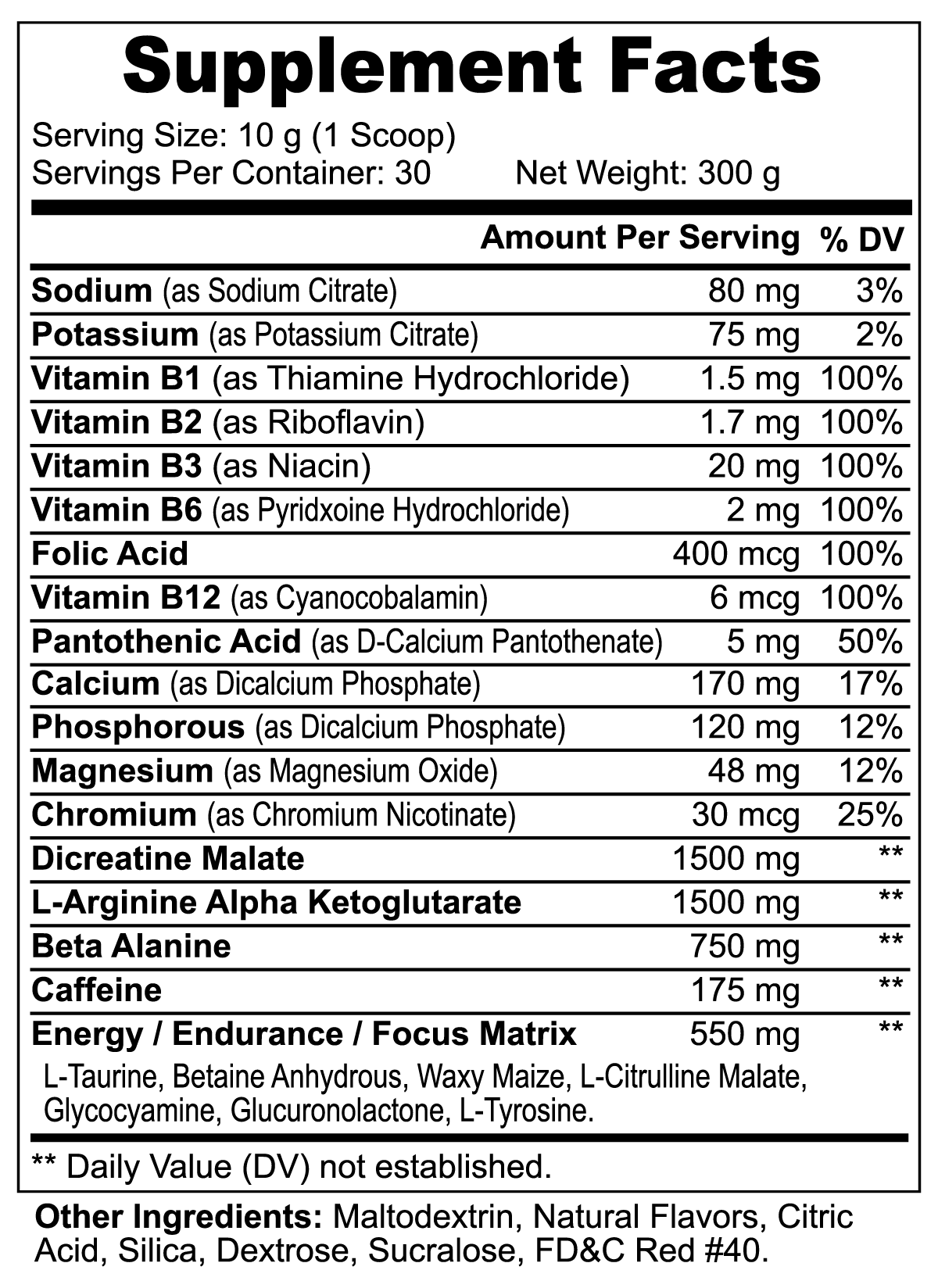 Vibrant Visions - Organic Health & Wellness - Nitro Power Powder, Muscle Primer Supplement