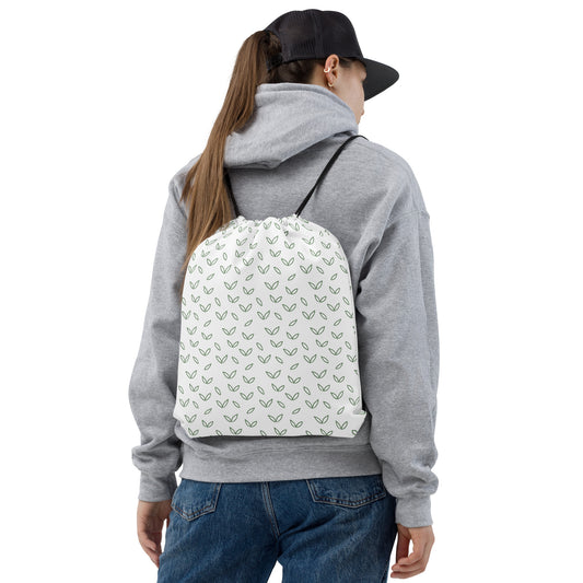 Vibrant Visions - Organic Health & Wellness - Minimalist Style, Eco Friendly, HD Printed Drawstring bag, Backpack, Sack bag
