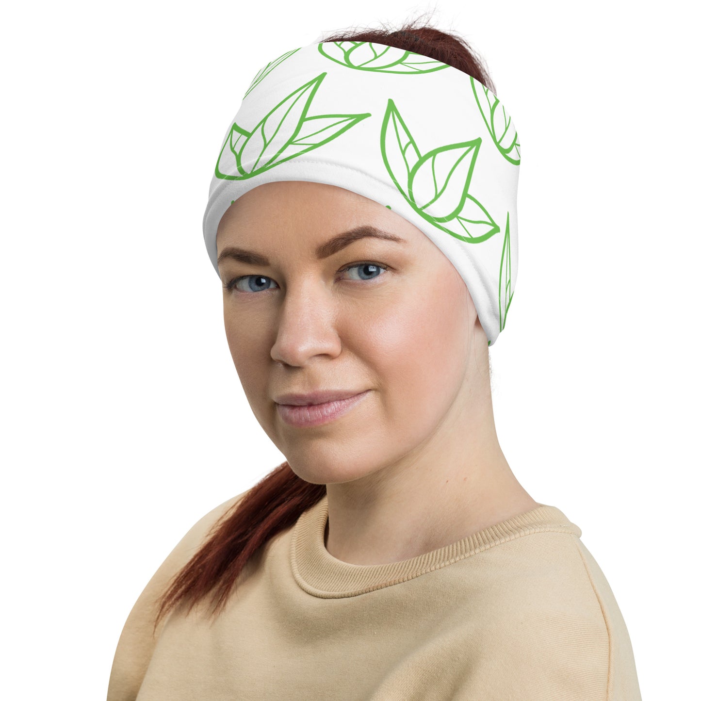 Vibrant Visions - Organic Health & Wellness - High Quaity, Soft-touch Neck Gaiter, UV Protection sport style compression sleeve cap.