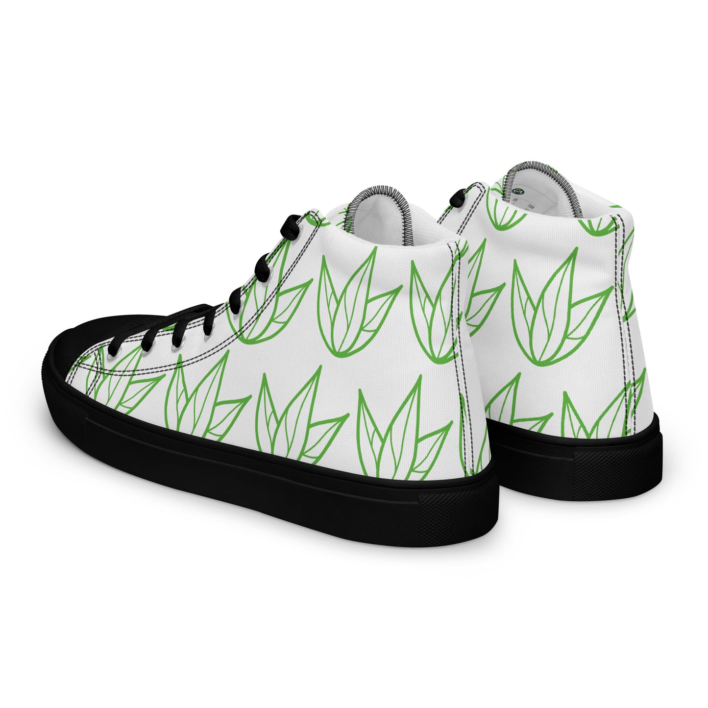 VIbrant Visions - Organic Health & Wellness - Men’s HD Printed, high top canvas shoes, Gym Shoes, Sneakers, High top Shoes