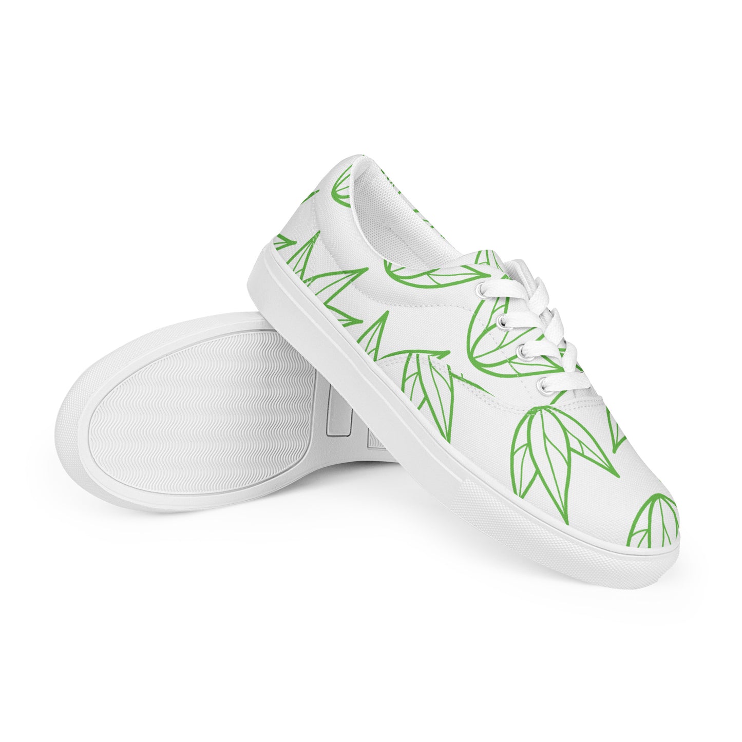 Vibrant Visions - Organic Health & Wellness - HD Printed, Men’s Unique lace-up canvas shoes
