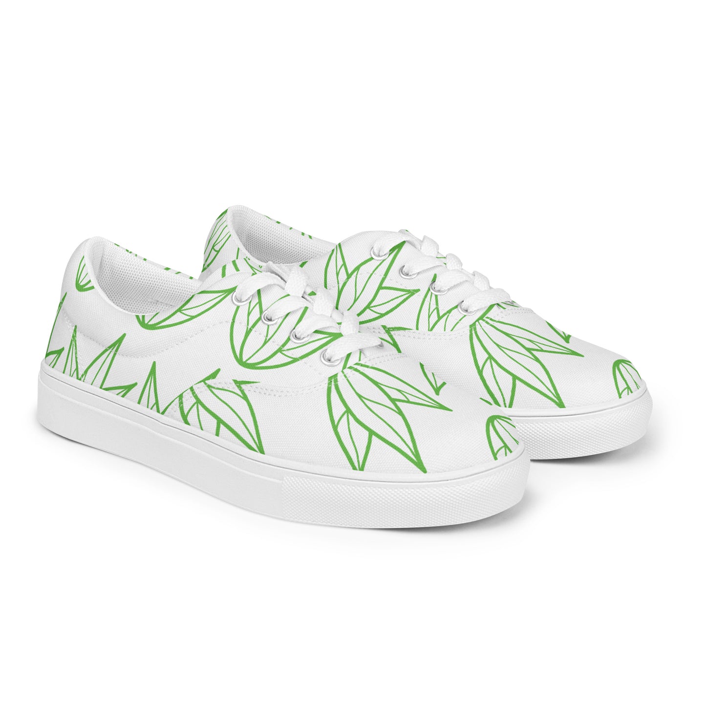 Vibrant Visions - Organic Health & Wellness - HD Printed, Men’s Unique lace-up canvas shoes