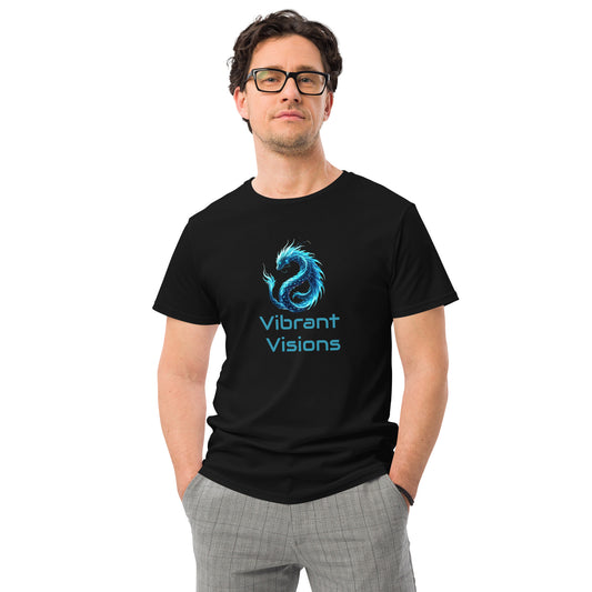 Vibrant Visions - Organic Health & Wellness - premium cotton t-shirt, Casual Men's Shirt