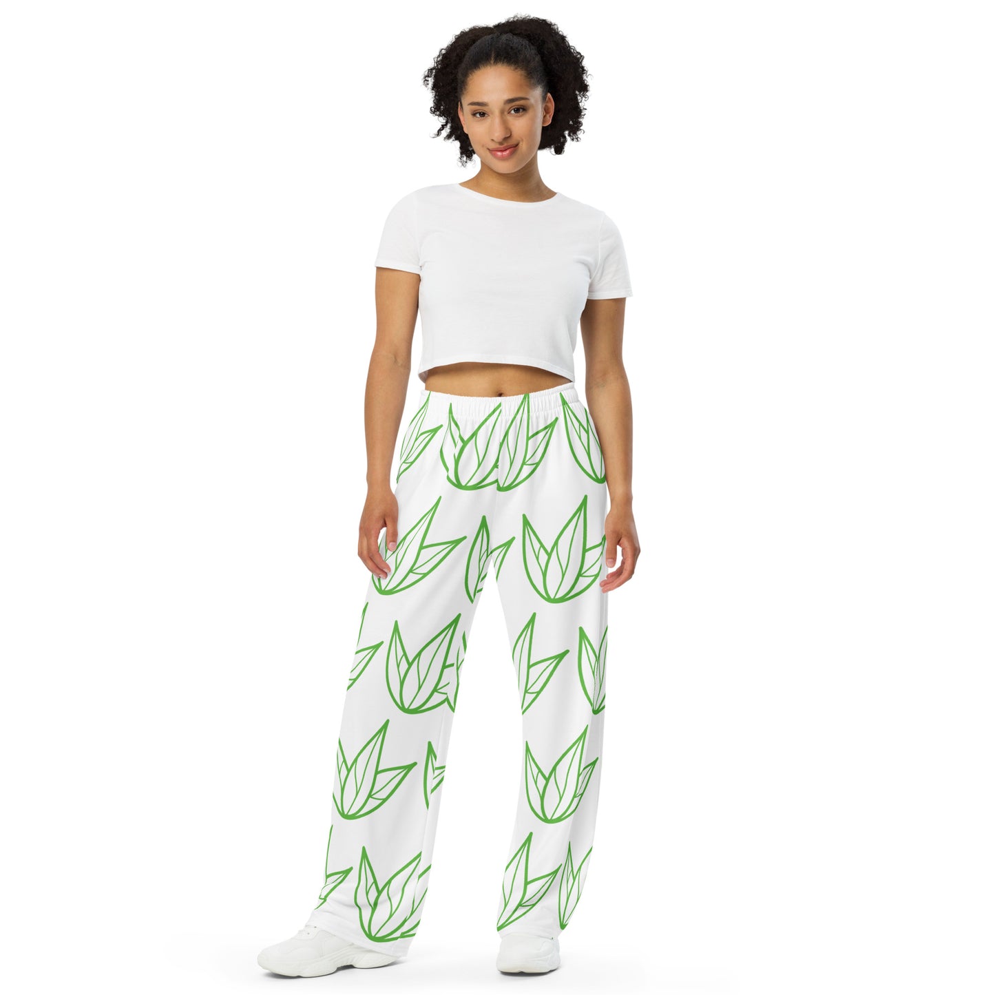 Vibrant Visions - Organic Health & Wellness - All-over HD print, unisex, Casual Lounge Wear, House Wear, Wide-leg Comfortable pants